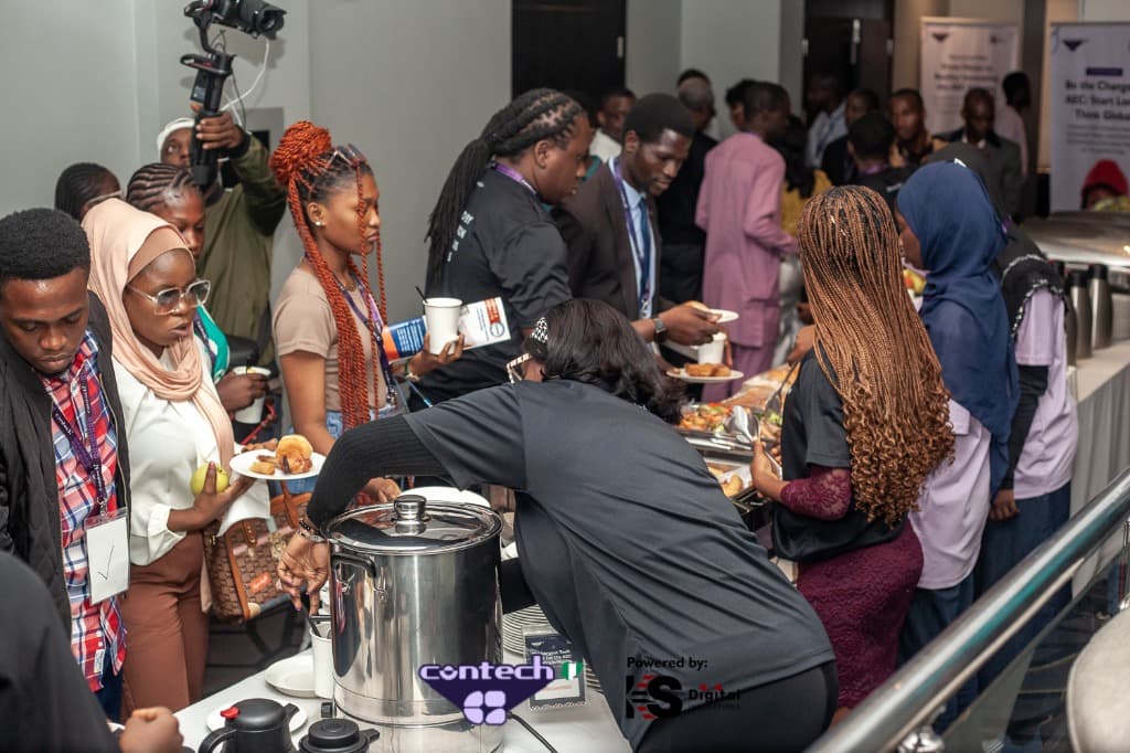 ConTech attendees networking